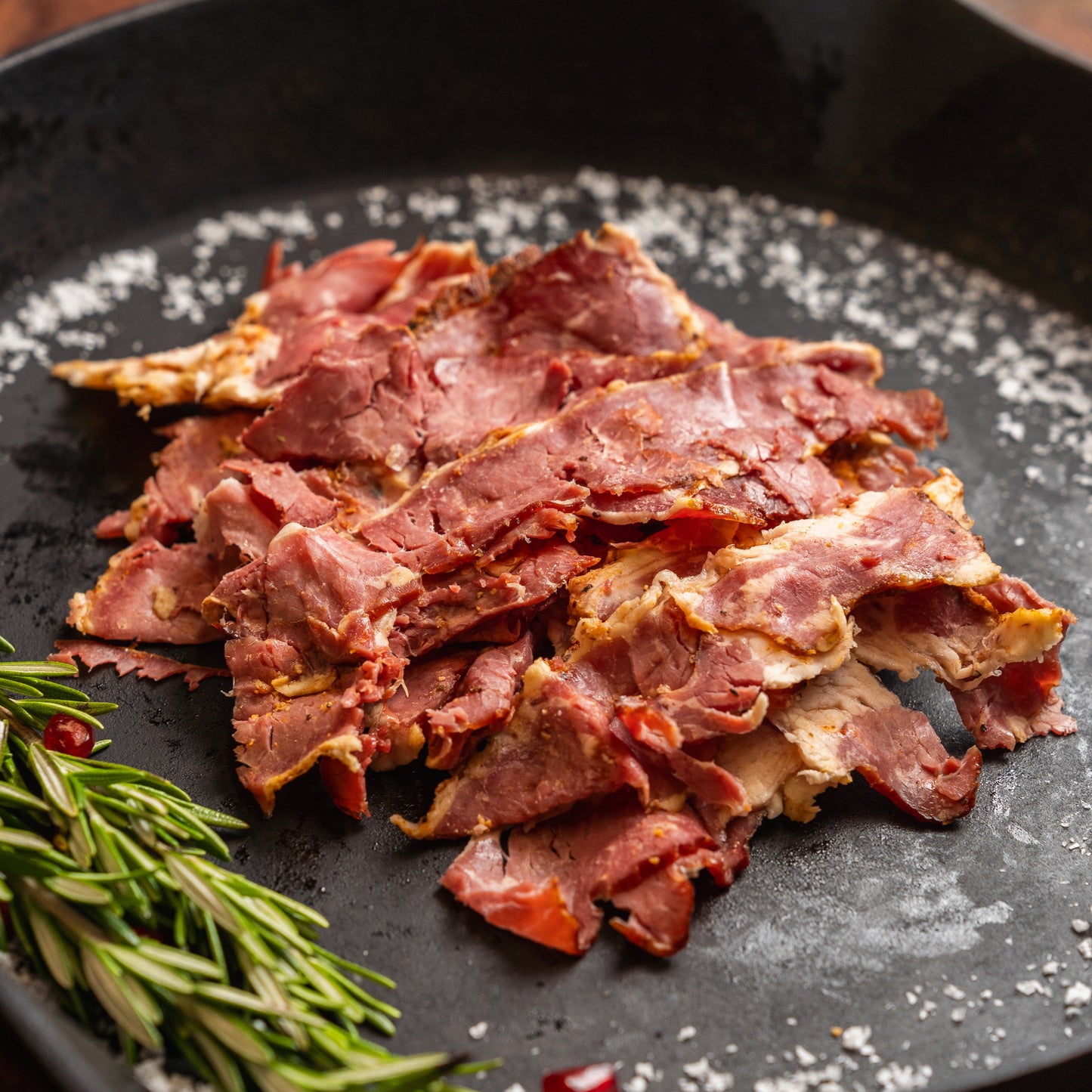 250g pack of NZ beef pastrami – handcrafted, grass-fed New Zealand beef, perfect for sandwiches and platters