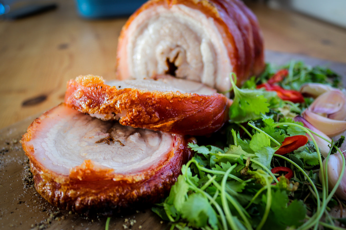 NZ Free Range Pork Belly – 100% Pure Pork Cooked