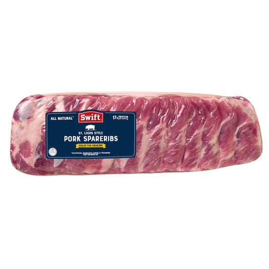 1.3-1.5kg rack of St. Louis style pork ribs – meaty, award-winning ribs from USA, pre-frozen