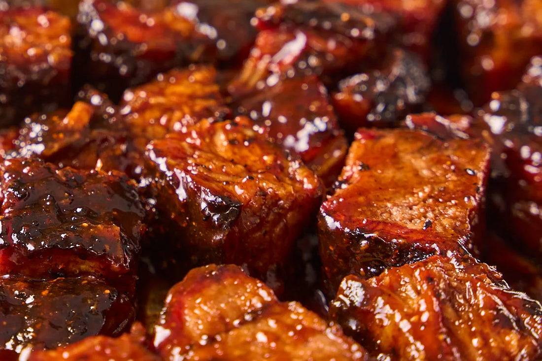 Beef Brisket Burnt Ends with Pineapple & BBQ Sauce