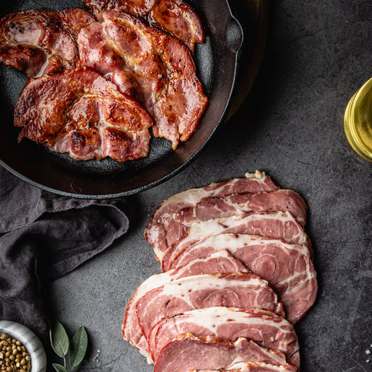 300g pack of 100% NZ pork smoked bacon – made from pork collar butt, rich flavour, perfect for breakfast