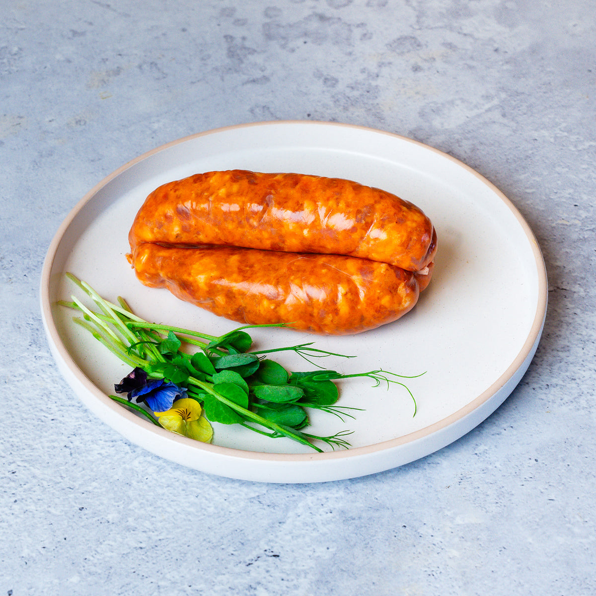 Free Range Chorizo, Cheese and Bacon Pork Sausage – 6 Pack