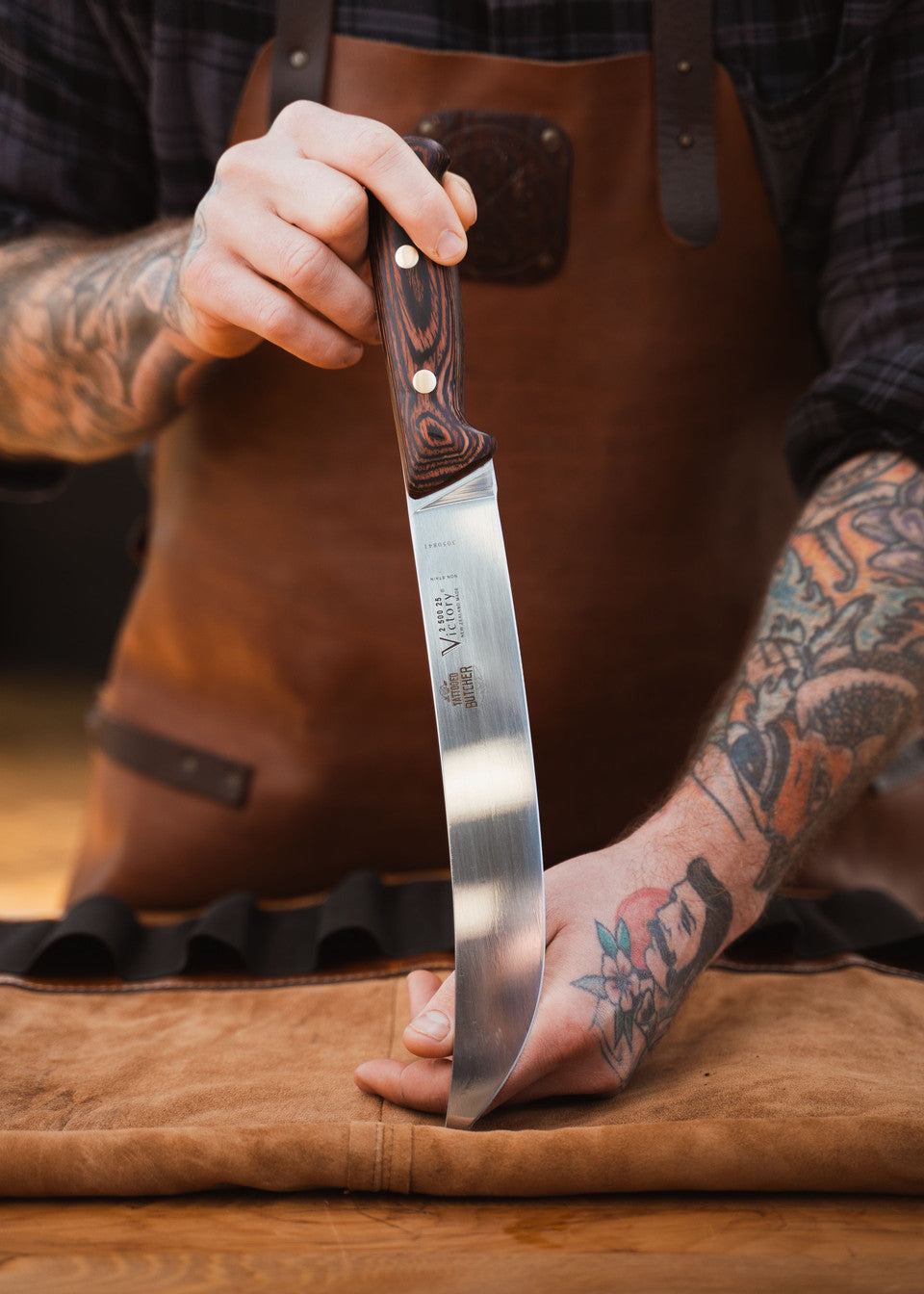 Victory Knives & The Tattooed Butcher steak knife