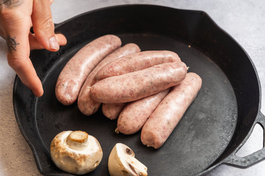 Brisket, truffle mac & cheese sausage