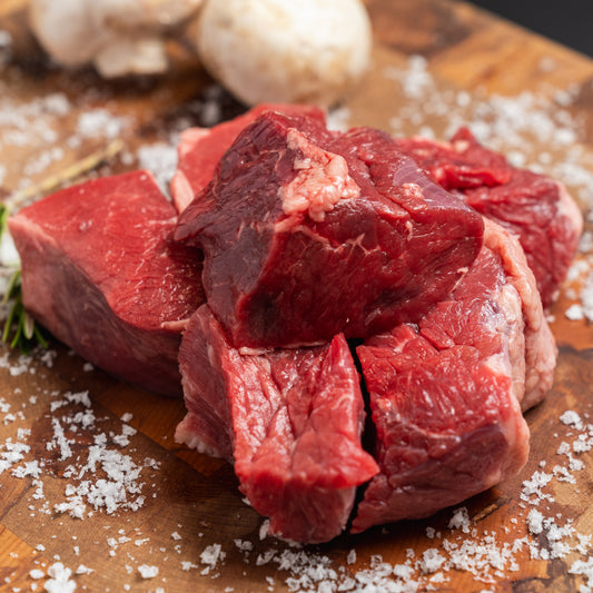 500g pack of NZ diced beef brisket pieces – grass-fed New Zealand beef, ideal for slow cooking and casseroles