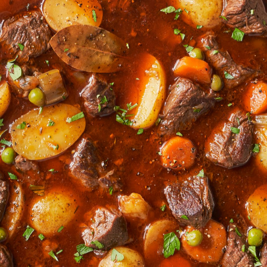 Winter Warmer Meat Box with NZ diced beef, prime mince, chicken, bacon hock, and lamb shanks for hearty winter meals

