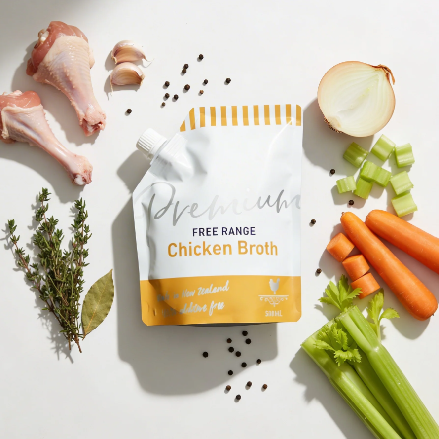 Free range chicken bone broth