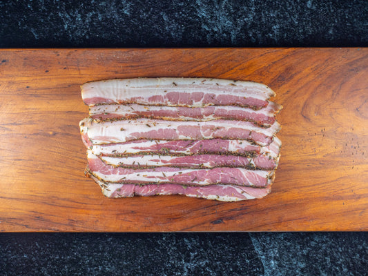 NZ herby streaky bacon 250g