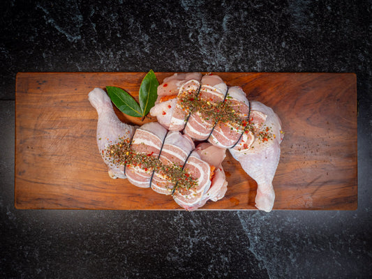 Half rolled chicken