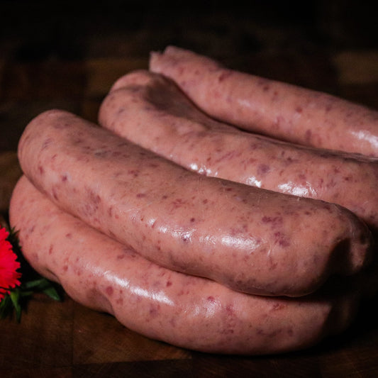 6 pack of gluten free free range pork sausages made with 100% NZ pork and local ingredients

