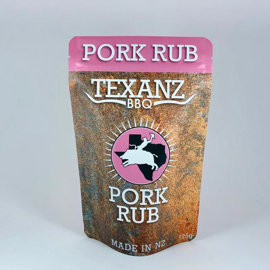 sachet of 125g Texanz pork rub bbq classic Texas seasoning for pork

